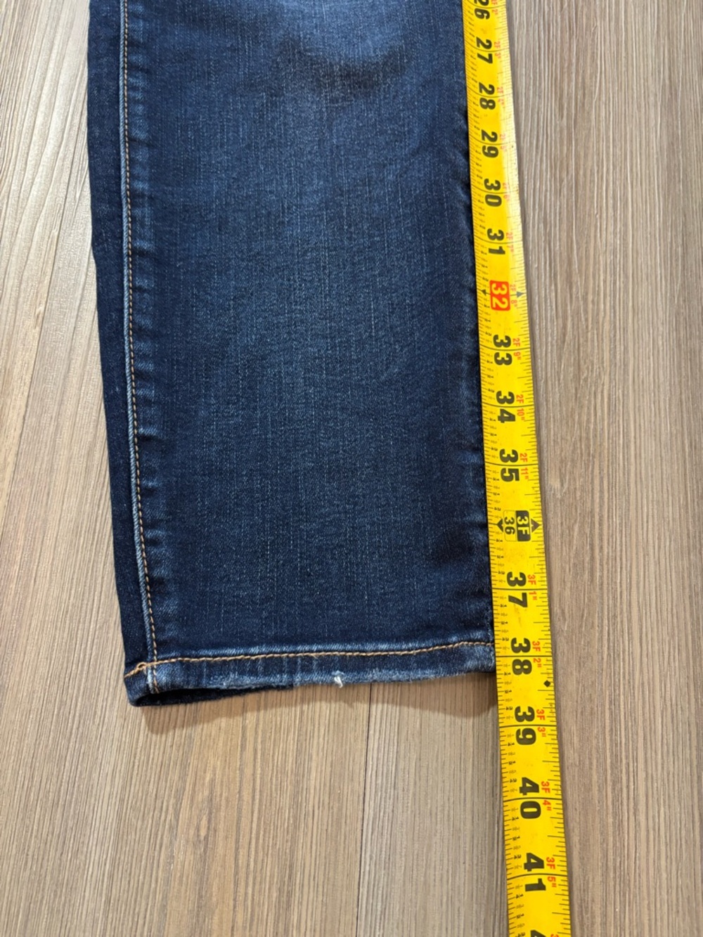 American Eagle Outfitters Dark Blue Denim Women's Jegging Overalls - Picture 4 of 14